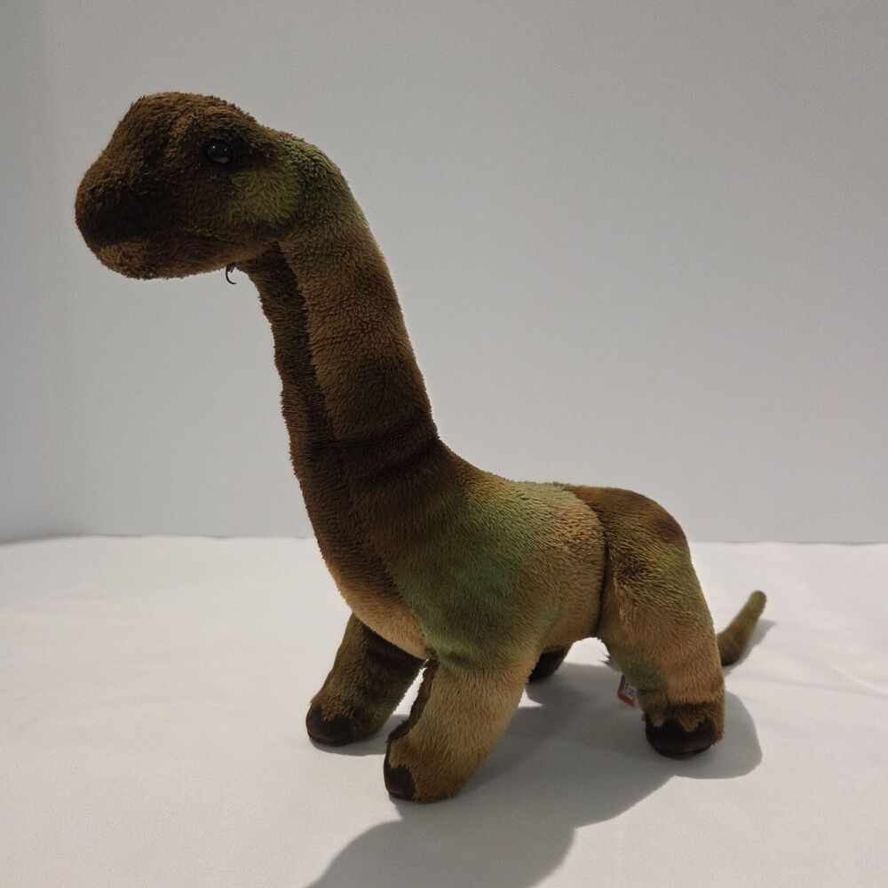 Douglas Brown Dinosaur Plush Stuffed Animal Brontosaurus Dino Monster 9 inch